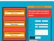 Tablet Screenshot of lelio.com.br